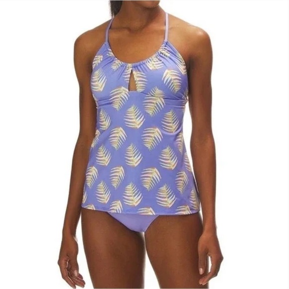 NWT Patagonia Hearts Of Palm Glassy Dawn Tankini 2 Piece Bikini Swimsuit size S - Picture 2 of 13